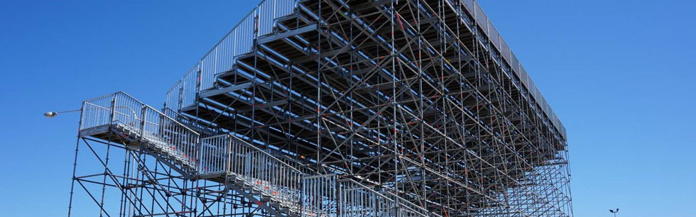 renta de andamios multidireccionales modulares para eventos